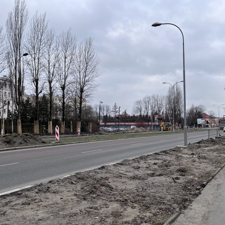 Rozbudowa skrzyżowania ul. Lwowskiej i ul. Mieszka I [luty 2023] - fot 5